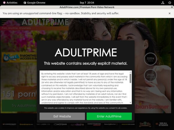 Adult Prime Payment Page
