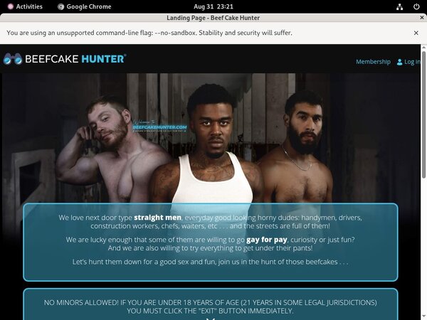 Beef Cake Hunter Passwords Accounts