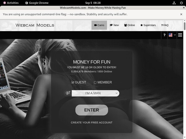 Contas Premium Webcam Models
