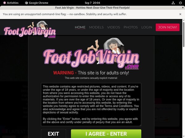Footjobvirgin.com Id Password