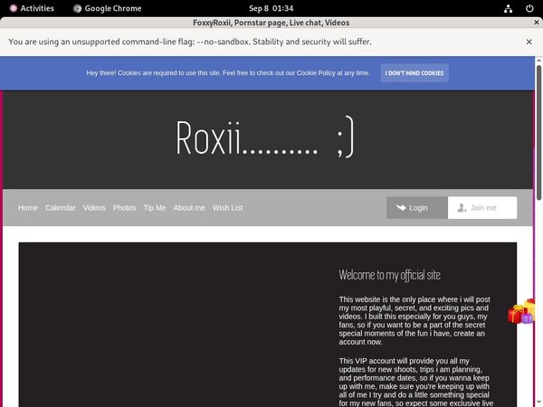 FoxxyRoxii Free Trial Acc