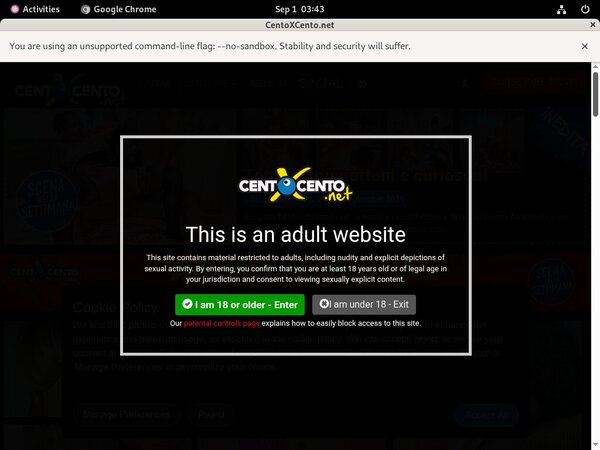 Free Centoxcento.net Promo Code