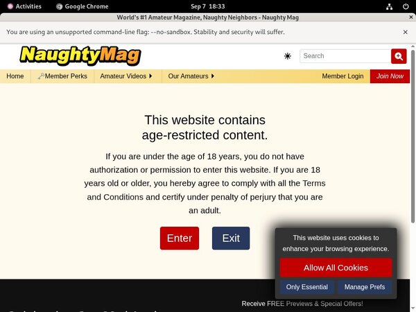 Free Naughtymag.com Trial Membership