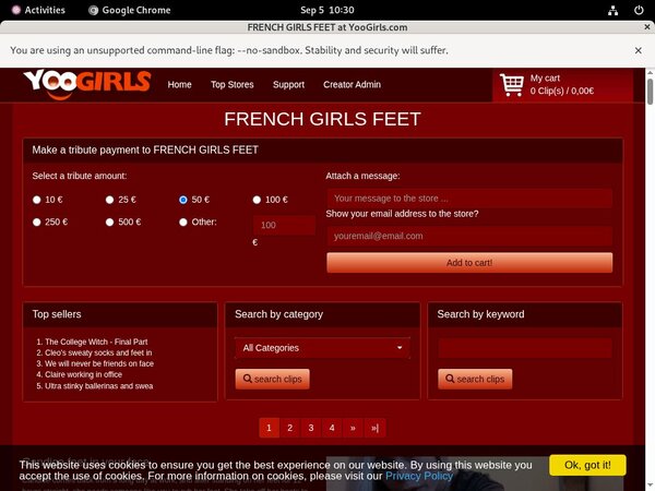 Free Trial FRENCHGIRLSFEET Login