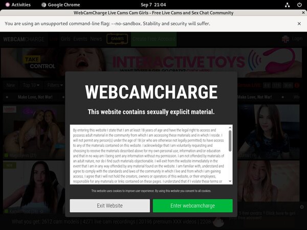 Free Webcam Charge Trial Memberships