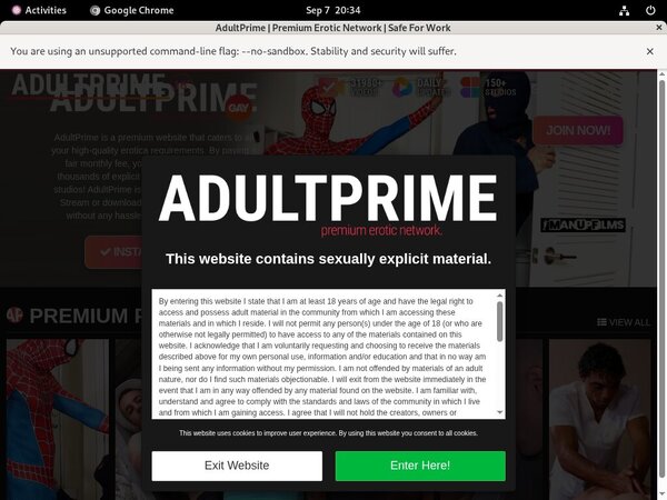 Gay Prime Adult Offer