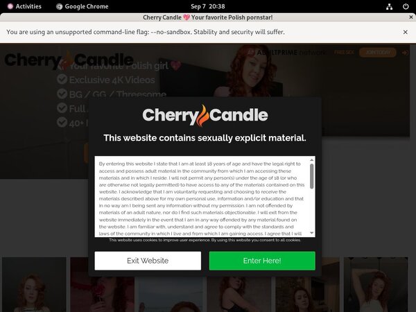 Get A Free Cherry Candle Password