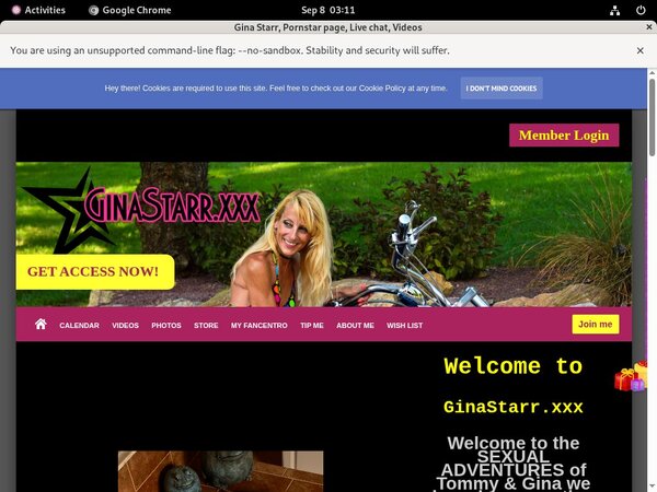 GinaStarr Password Blog