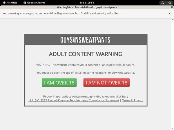 Guysinsweatpants.com Site Passwords