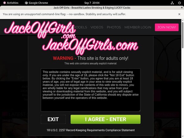 Jack Off Girls Membership Account