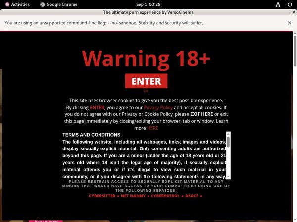 Log In Verso Cinema