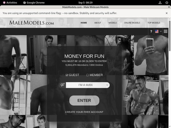 Male Models Mit Bankkarte
