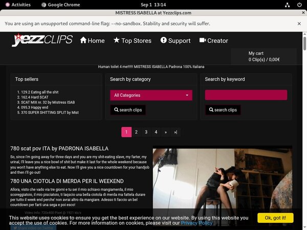 Mistress Isabella Paysite Passwords