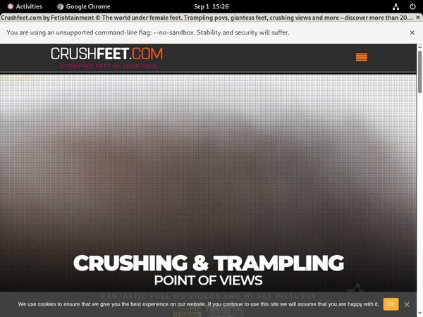 Promo Code Crushfeet.com Promo Code Crushfeet.com