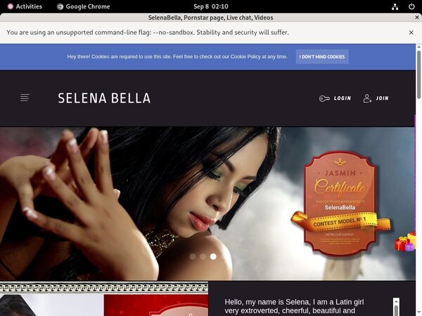 Selenabella.modelcentro.com With Credit Card