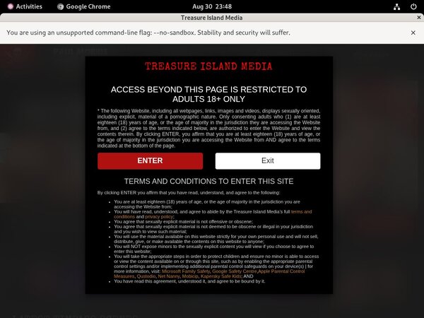 Treasureislandmedia Login Information
